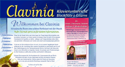 Desktop Screenshot of clavinia.de