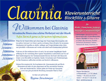 Tablet Screenshot of clavinia.de